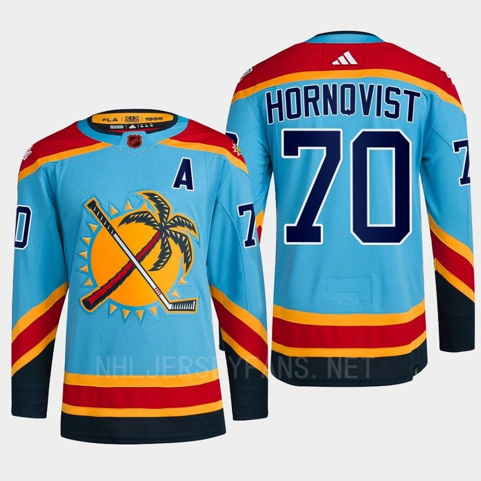 Youth Florida Panthers 2022 Reverse Retro 2.0 Patric Hornqvist Blue Authentic Primegreen Jersey Men's