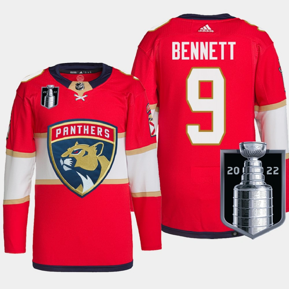 Youth Florida Panthers Sam Bennett 2022 Stanley Cup Playoffs Red Jersey Authentic Pro #9