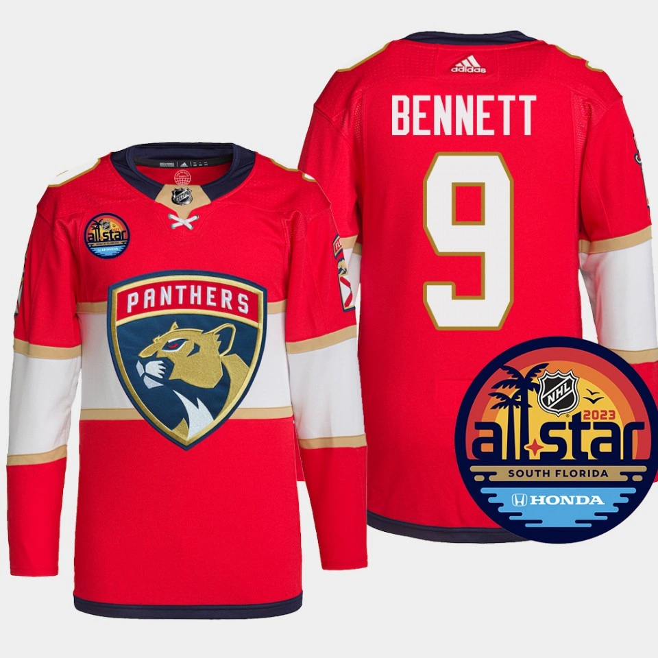 Women's Sam Bennett #9 Florida Panthers Red Jersey 2023 NHL All-Star Authentic Pro