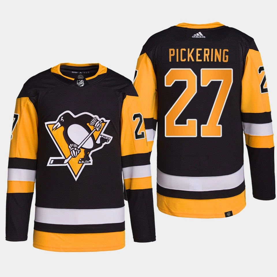 Owen Pickering Pittsburgh Penguins 2022 NHL Draft Black Jersey Authentic Primegreen Home Owen Pickering Pittsburgh Penguins 2022 NHL Draft Black Jersey Authentic Primegreen Home