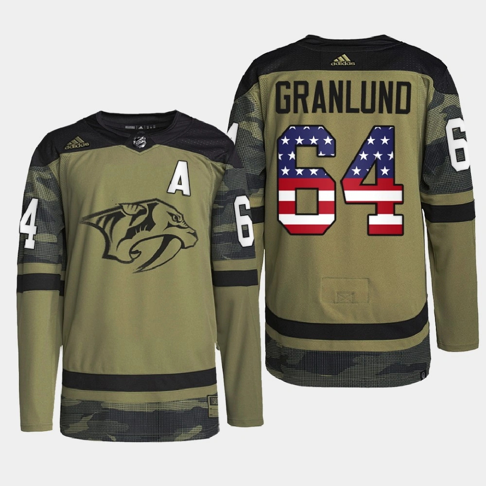 Youth Nashville Predators Military Appreciation Mikael Granlund Camo Practice Jersey Youth Nashville Predators Military Appreciation Mikael Granlund Camo Practice Jersey