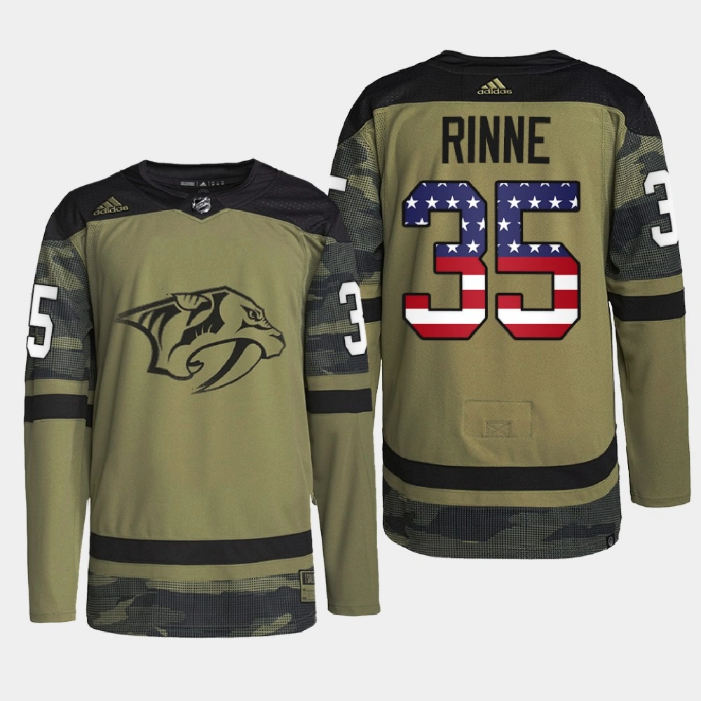 Nashville Predators Military Appreciation Pekka Rinne Camo Practice Jersey Nashville Predators Military Appreciation Pekka Rinne Camo Practice Jersey