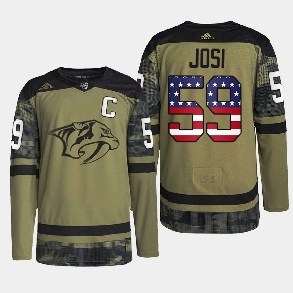Women's Nashville Predators Military Appreciation Roman Josi Camo Practice Jersey Women's Nashville Predators Military Appreciation Roman Josi Camo Practice Jersey