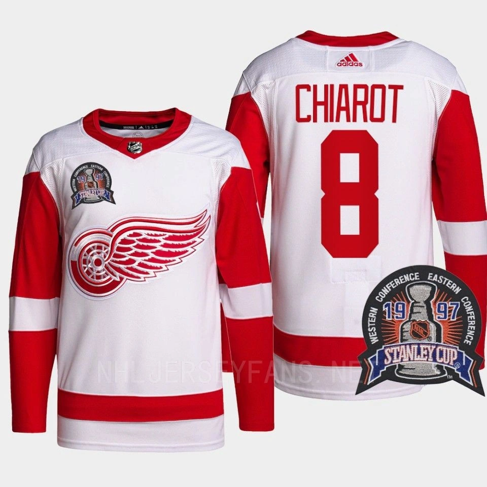 Ben Chiarot 25th Anniversary Detroit Red Wings Red Jersey Authentic Pro #8