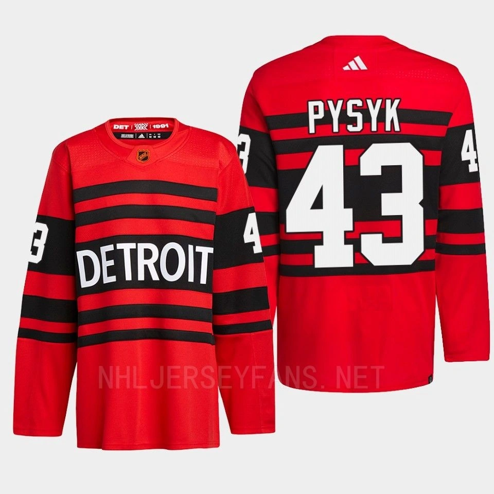 Detroit Red Wings 2022 Reverse Retro 2.0 Mark Pysyk Red Authentic Pro Jersey Men's Detroit Red Wings 2022 Reverse Retro 2.0 Mark Pysyk Red Authentic Pro Jersey Men's