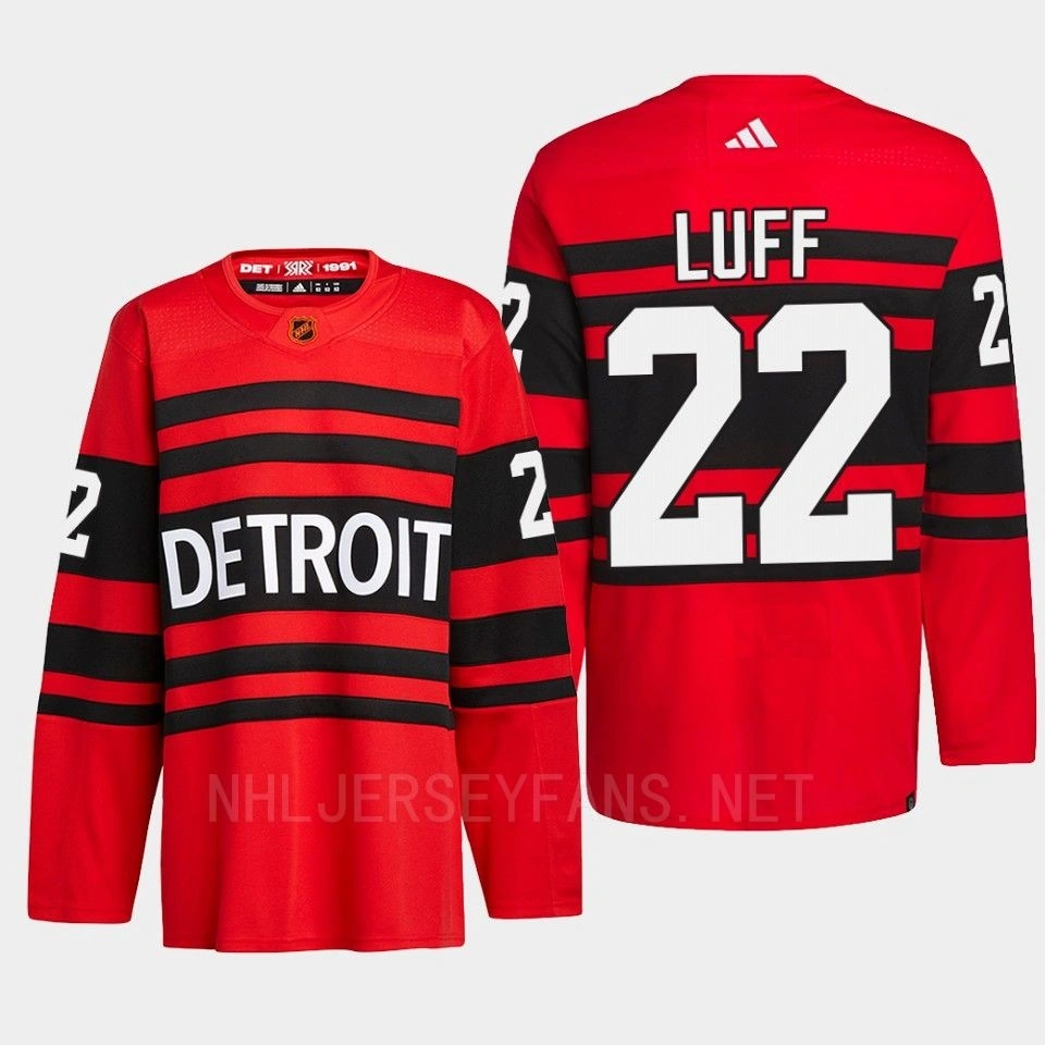 Detroit Red Wings 2022 Reverse Retro 2.0 Matt Luff Red Authentic Pro Jersey Men's