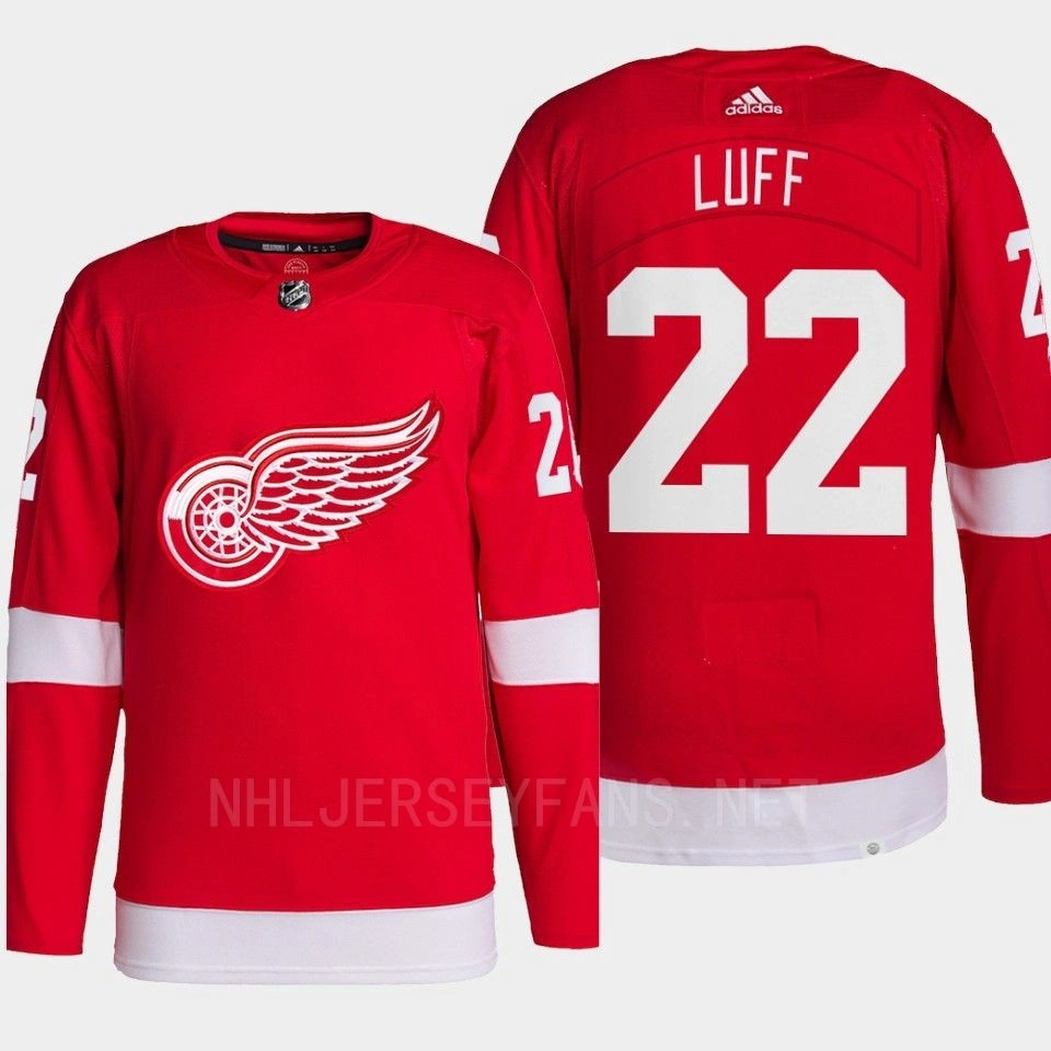 Matt Luff #22 Detroit Red Wings Red Jersey Authentic Primegreen Home