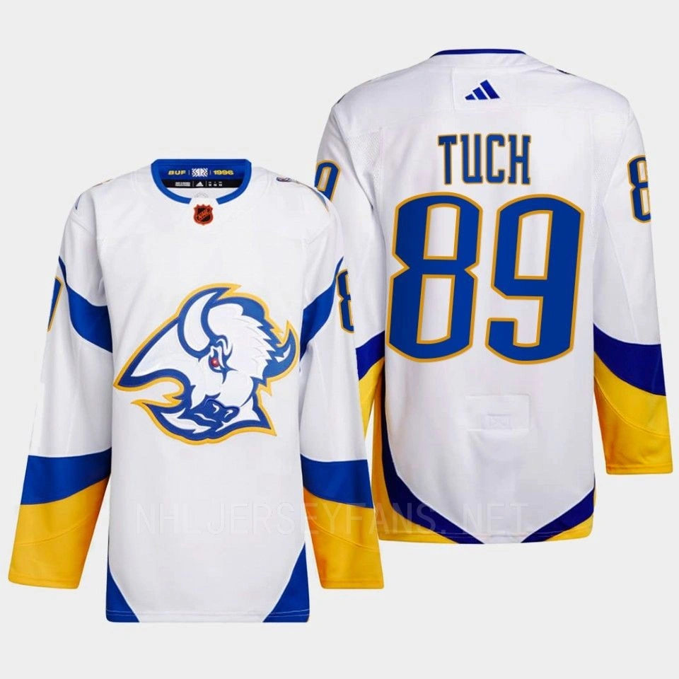 Women's Alex Tuch Reverse Retro 2.0 2022 Buffalo Sabres White Jersey Authentic Primegreen #89