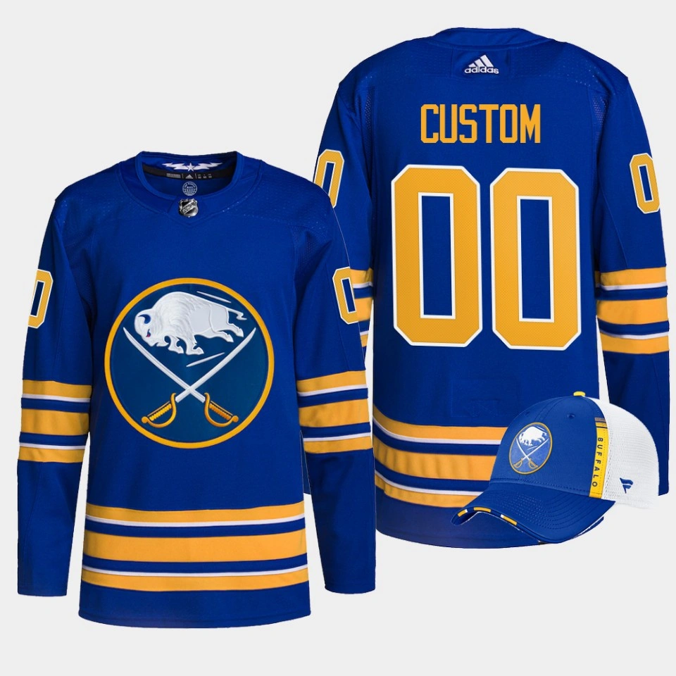 Buffalo Sabres 2022 NHL Draft First Round Pick Royal Custom Jersey Buffalo Sabres 2022 NHL Draft First Round Pick Royal Custom Jersey