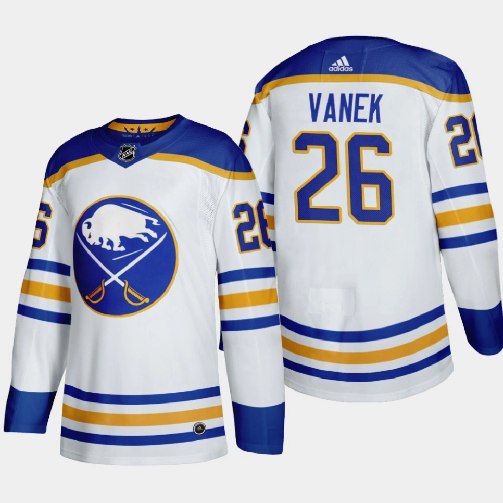 Women's Buffalo Sabres Thomas Vanek #26 2020-21 Away Return to Royal Authentic White Jersey