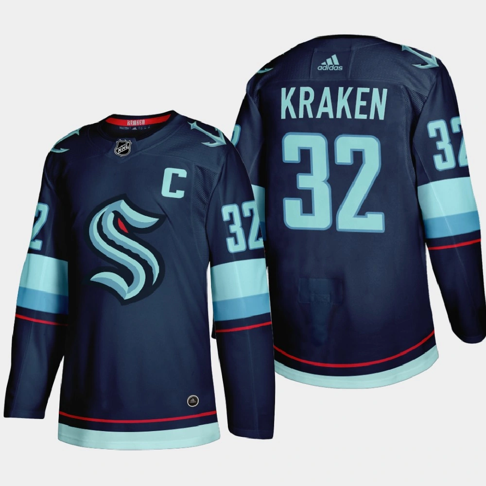Youth Seattle Kraken #32 2021-22 Home Authentic Navy Jersey Youth Seattle Kraken #32 2021-22 Home Authentic Navy Jersey