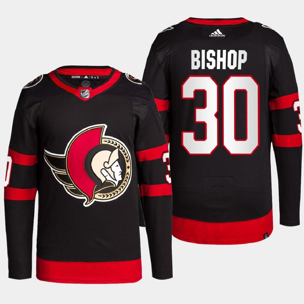 Youth Ottawa Senators Ben Bishop Black Home Primegreen Authentic Jersey 2022