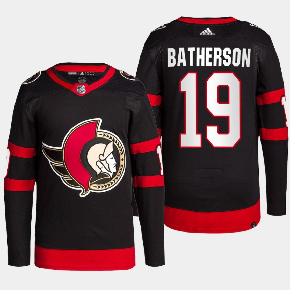 Drake Batherson #19 Ottawa Senators Black Jersey 2022 Home Primegreen Authentic Pro