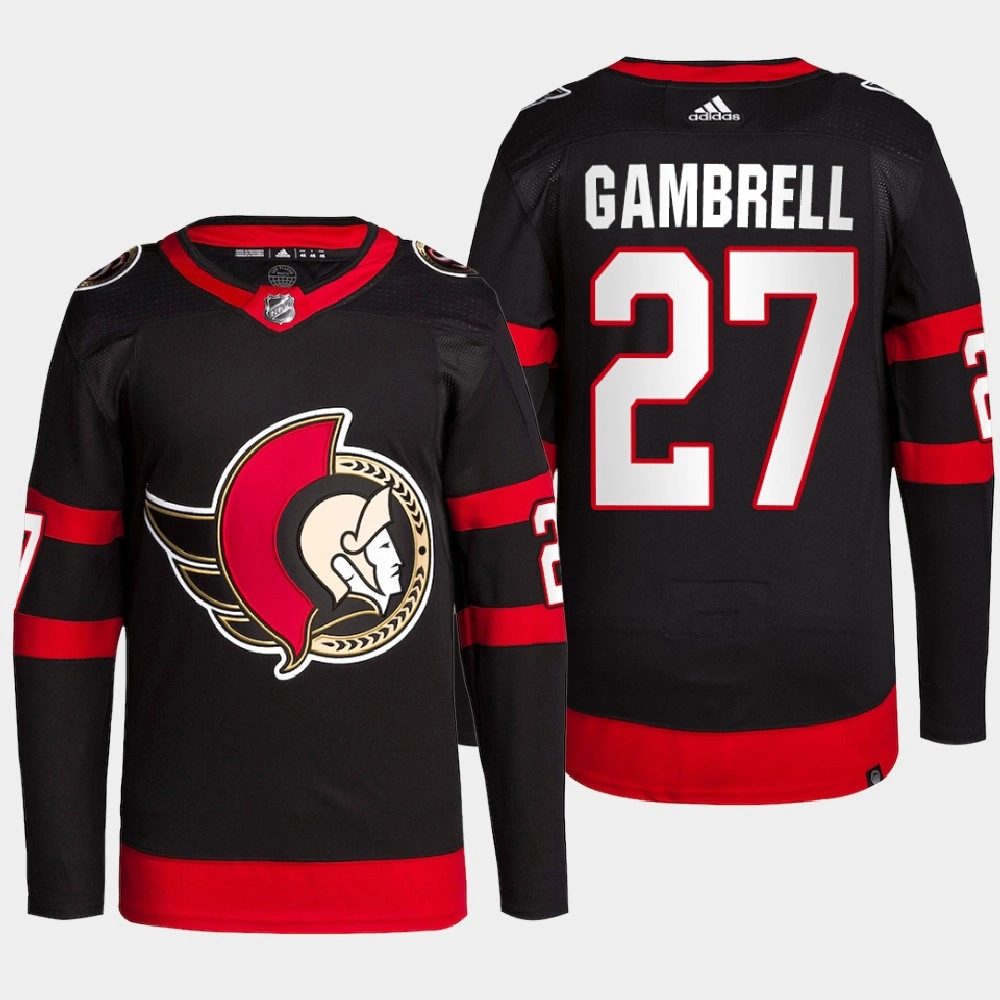 Dylan Gambrell #27 Ottawa Senators Black Jersey 2022 Home Primegreen Authentic Pro Dylan Gambrell #27 Ottawa Senators Black Jersey 2022 Home Primegreen Authentic Pro