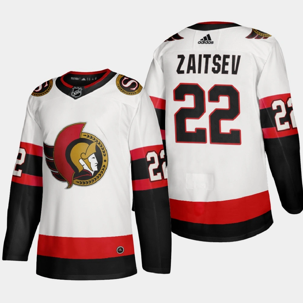 Ottawa Senators Nikita Zaitsev #22 2020-21 Away Authentic White Jersey
