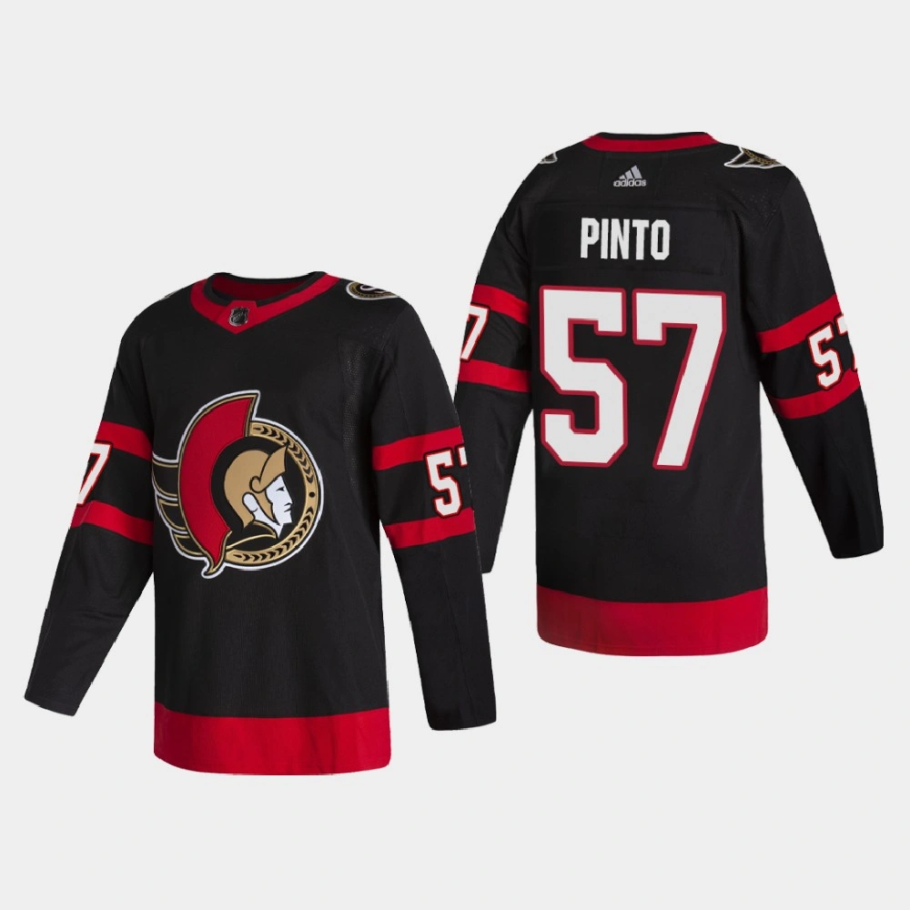 Youth Ottawa Senators Shane Pinto #57 2021 Home Authentic Black Jersey