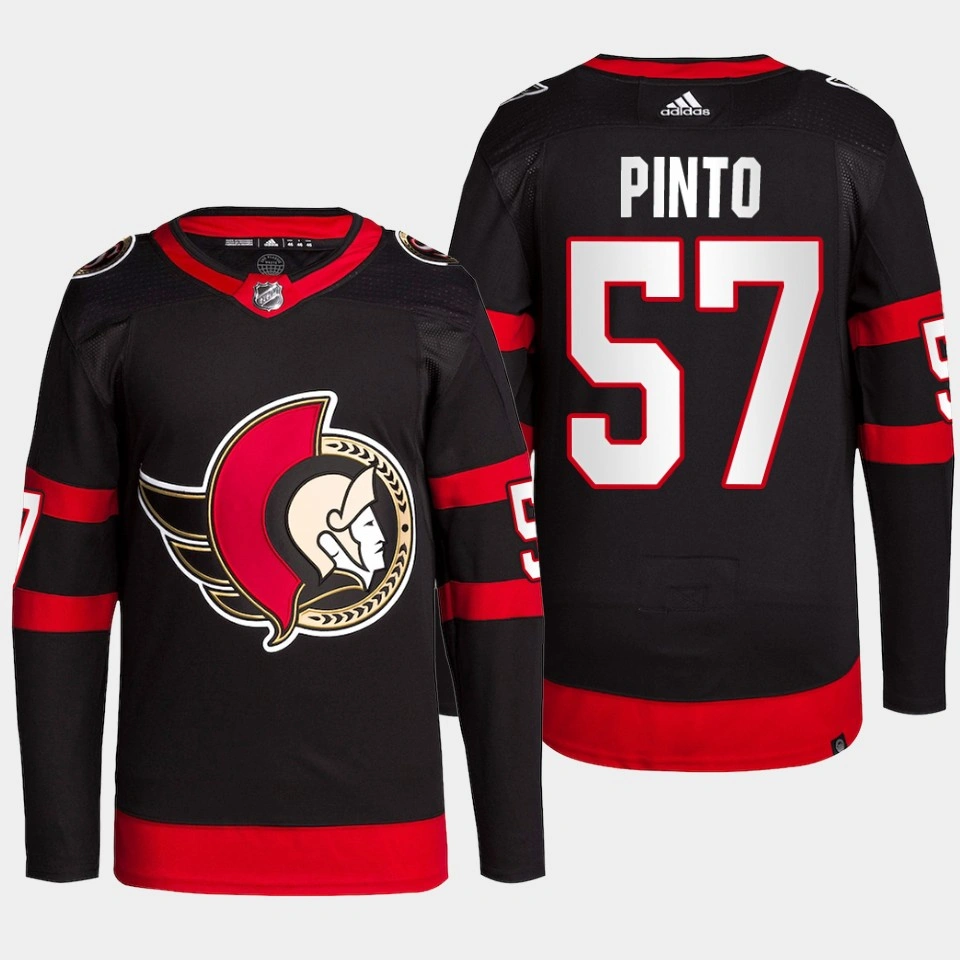 Ottawa Senators Shane Pinto Black Home Primegreen Authentic Jersey