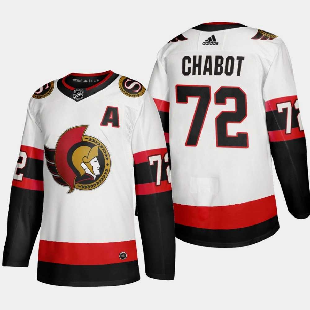 Ottawa Senators Thomas Chabot #72 2020-21 Away Authentic White Jersey