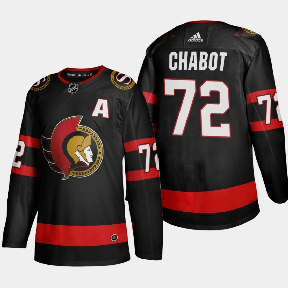 Ottawa Senators Thomas Chabot #72 2020-21 Home Authentic Black Jersey