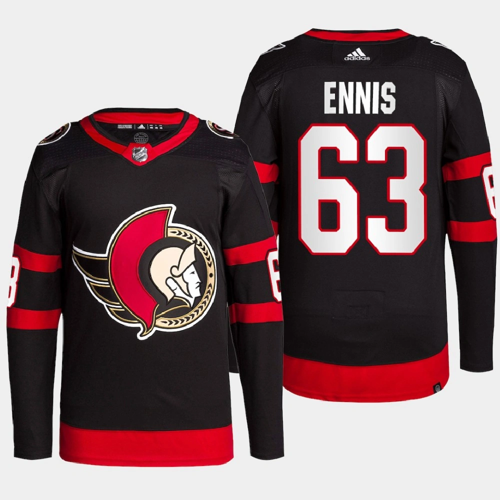 Tyler Ennis #63 Ottawa Senators Black Jersey 2022 Home Primegreen Authentic Pro Tyler Ennis #63 Ottawa Senators Black Jersey 2022 Home Primegreen Authentic Pro