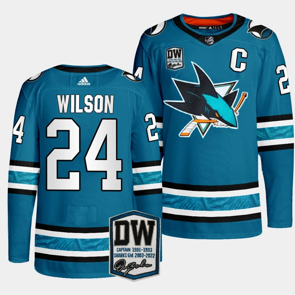 San Jose Sharks Doug Wilson Teal Primegreen Legend Player Jersey San Jose Sharks Doug Wilson Teal Primegreen Legend Player Jersey