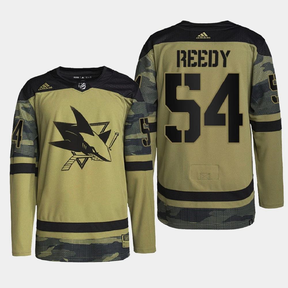 San Jose Sharks Military Appreciation Scott Reedy Camo Authentic Practice Jersey