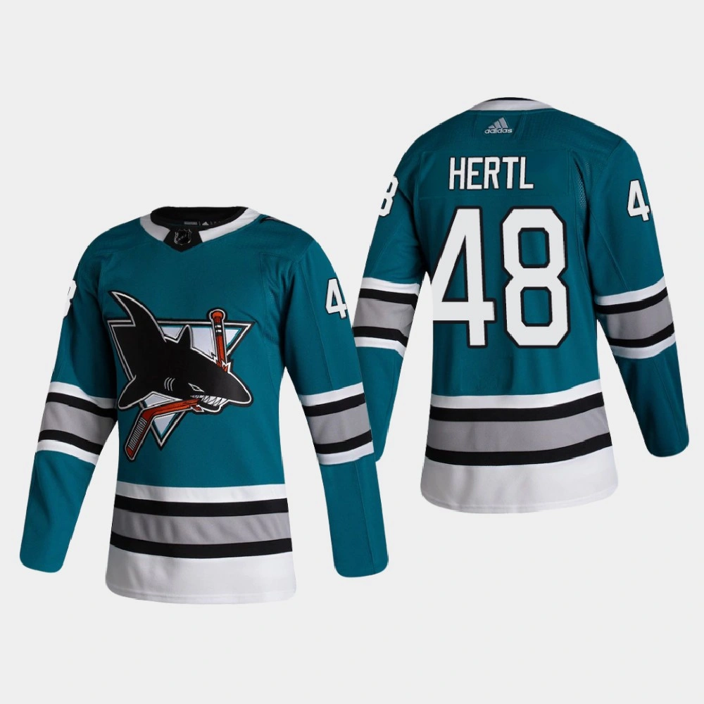 San Jose Sharks Tomas Hertl #48 2020-21 Heritage 30th Anniversary Authentic Teal Jersey