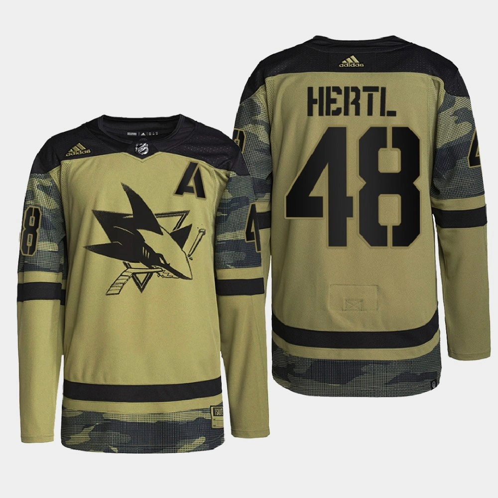 San Jose Sharks Military Appreciation Tomas Hertl Camo Authentic Practice Jersey San Jose Sharks Military Appreciation Tomas Hertl Camo Authentic Practice Jersey