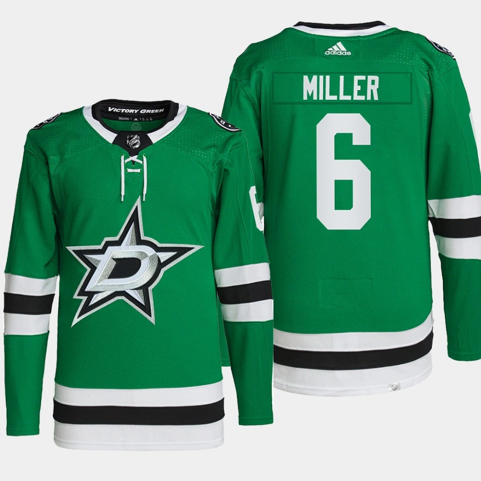 Colin Miller #6 Dallas Stars Green Jersey Primegreen Authentic Home