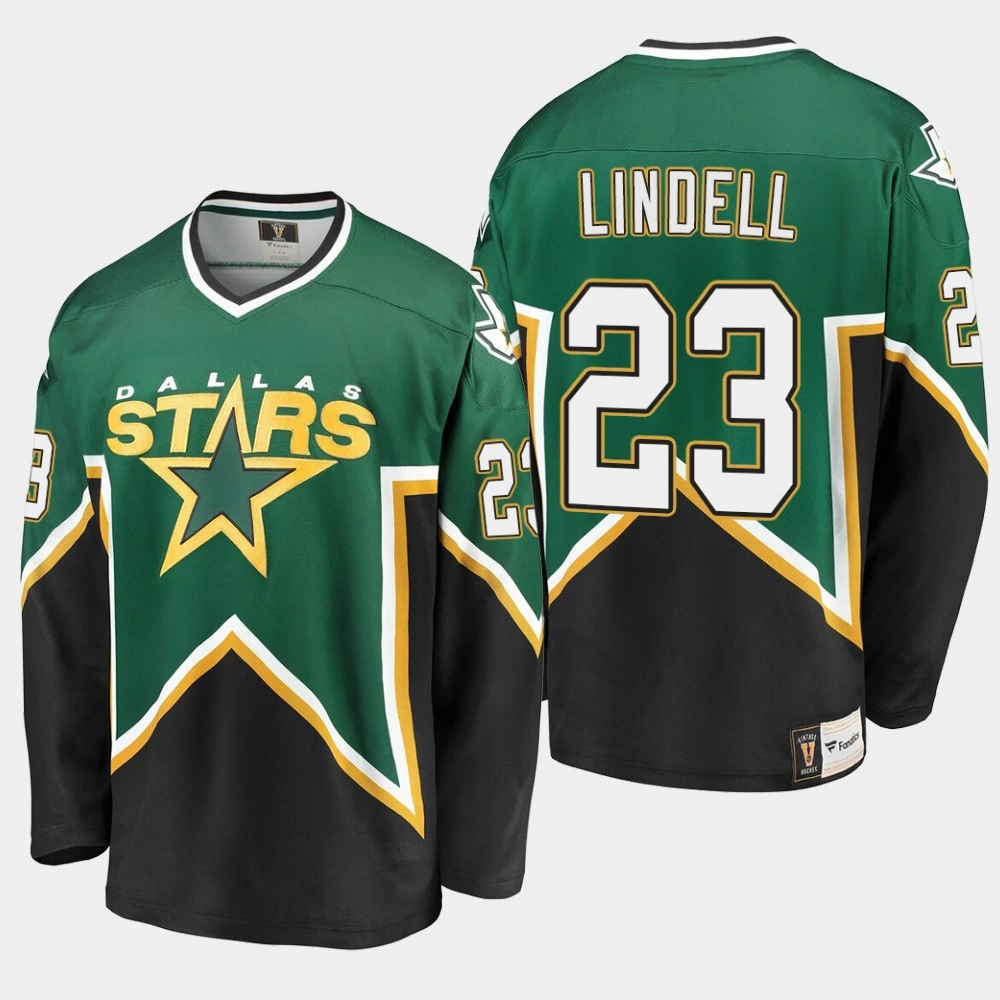 Youth Dallas Stars Esa Lindell #23 Heritage Premier Breakaway Player Kelly Green Jersey
