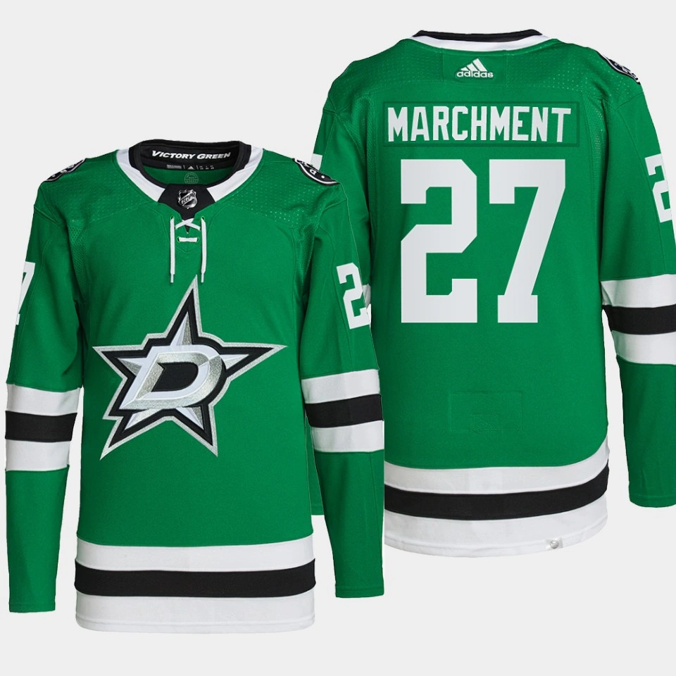 Mason Marchment #27 Dallas Stars Green Jersey Primegreen Authentic Home