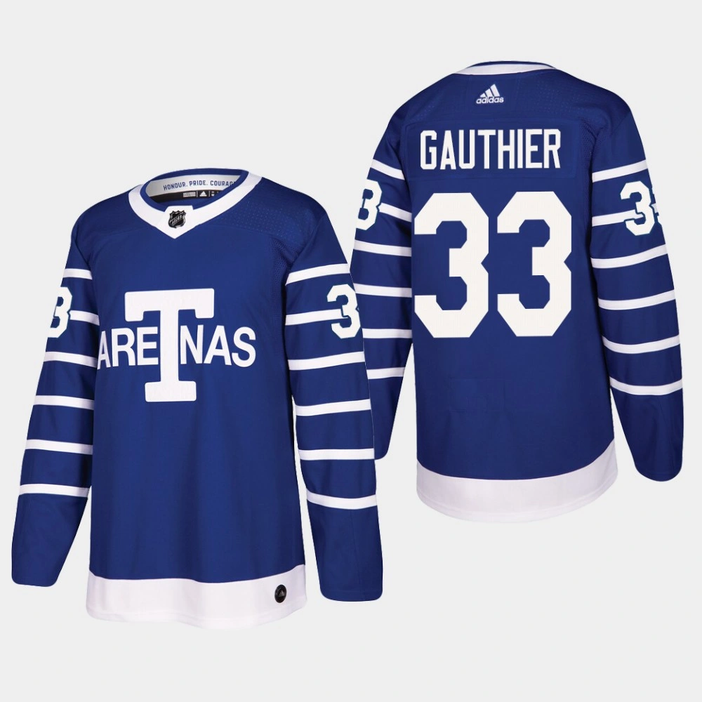 Women's Toronto Arenas Frederik Gauthier #33 Throwback Authentic Blue Jersey