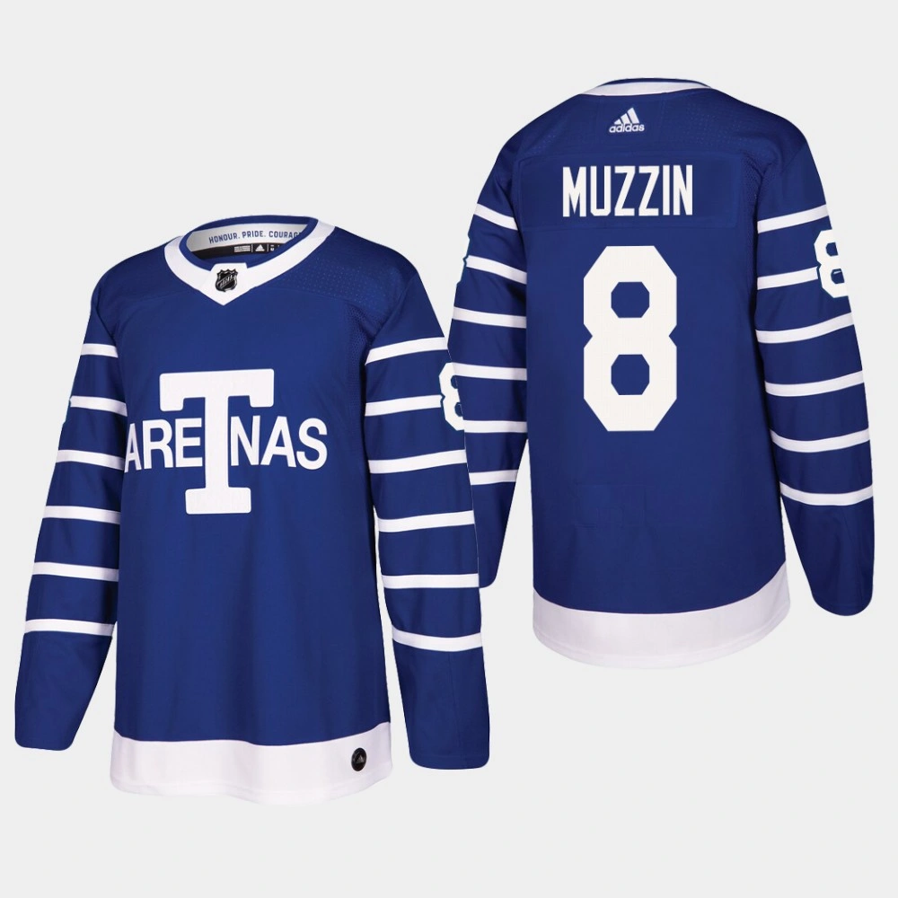 Toronto Arenas Jake Muzzin #8 Throwback Authentic Blue Jersey