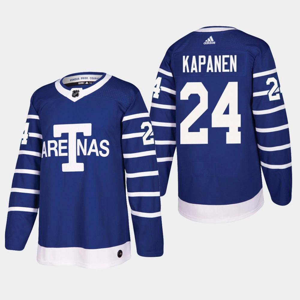 Women's Toronto Arenas Kasperi Kapanen #24 Throwback Authentic Blue Jersey