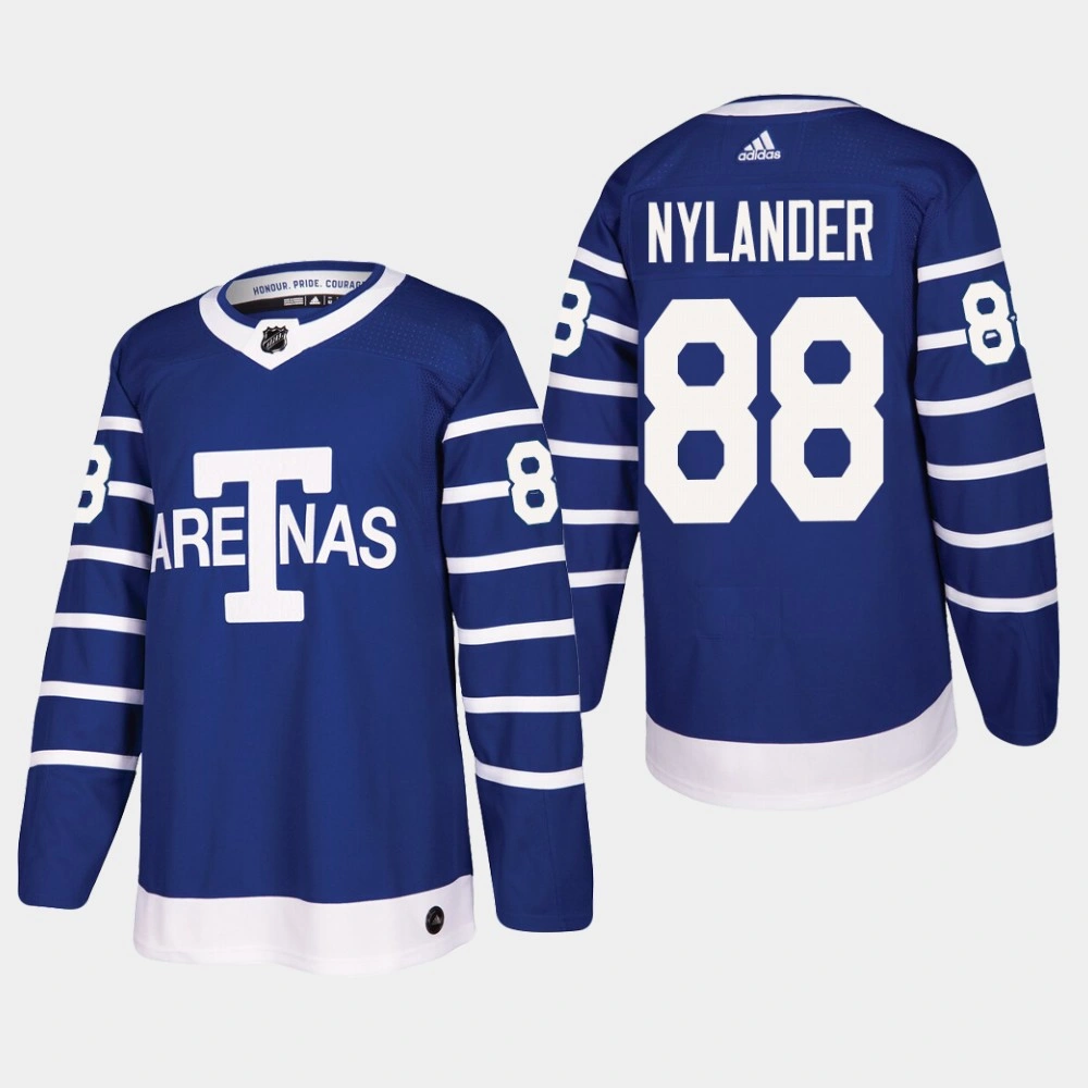Toronto Arenas William Nylander #88 Throwback Authentic Blue Jersey