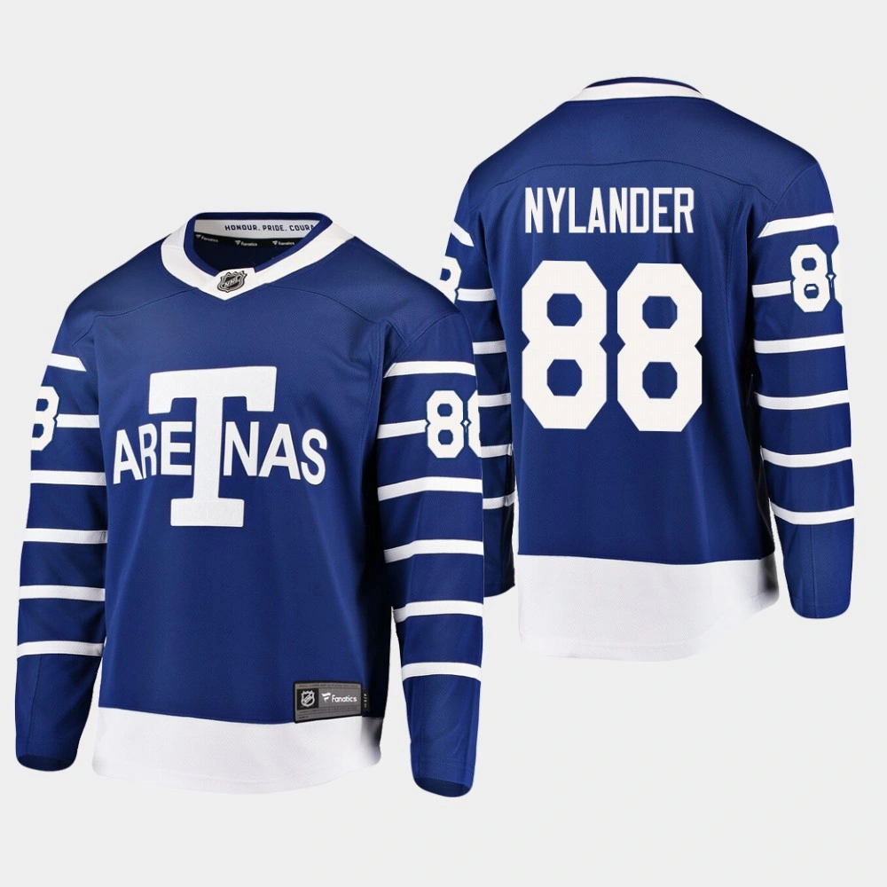Toronto Arenas William Nylander #88 Throwback Breakaway Player Blue Jersey