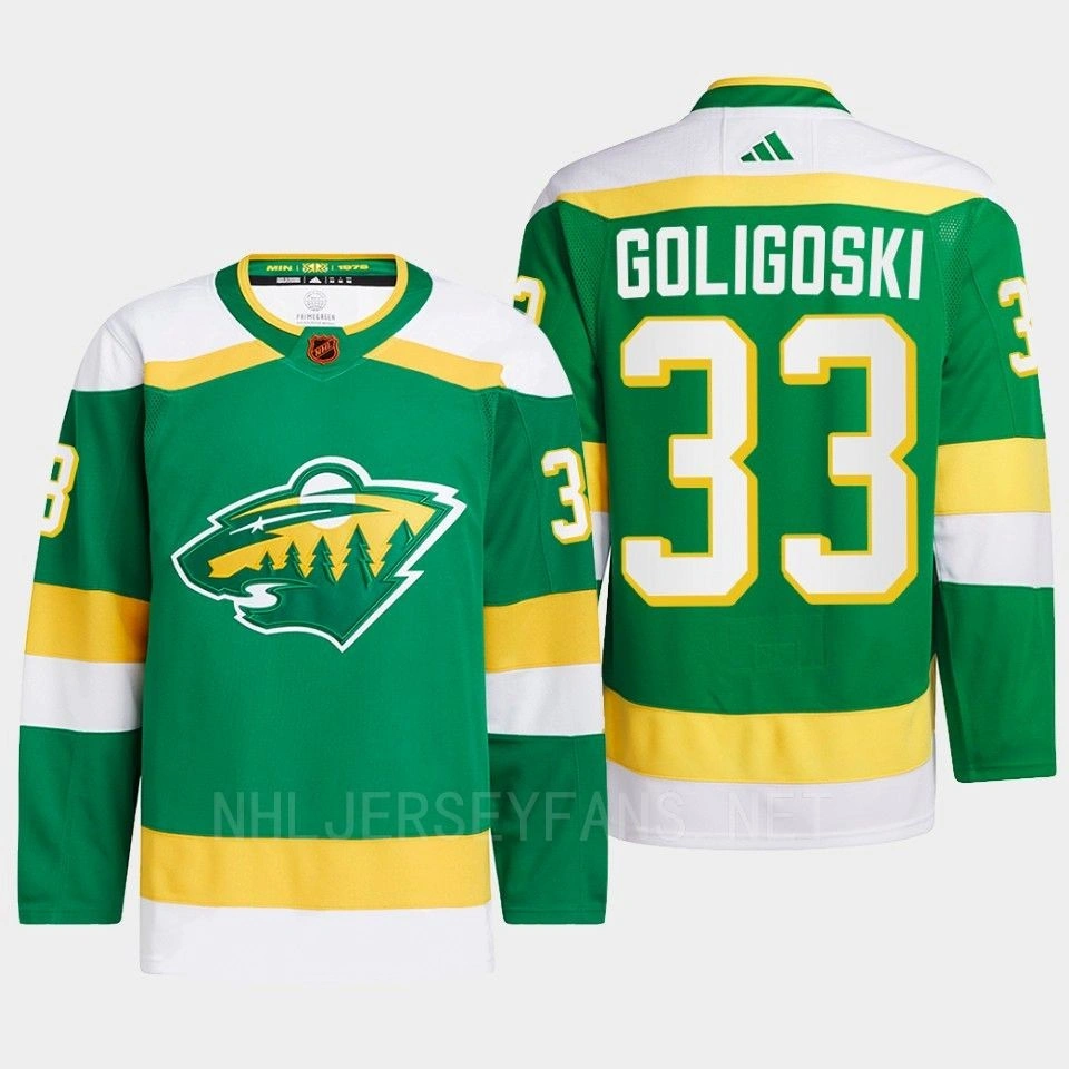 Women's Alex Goligoski #33 Minnesota Wild Green Jersey 2022 Reverse Retro 2.0 Authentic Pro