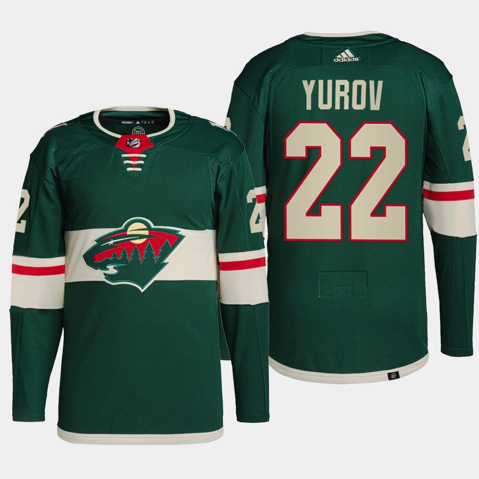 Youth Danila Yurov Minnesota Wild 2022 NHL Draft Green Jersey Authentic Primegreen Home