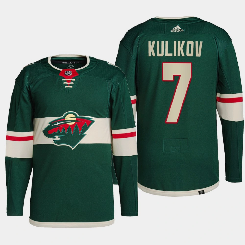 Youth Dmitry Kulikov #7 Minnesota Wild Green Jersey 2022 Home Primegreen Authentic Pro Youth Dmitry Kulikov #7 Minnesota Wild Green Jersey 2022 Home Primegreen Authentic Pro