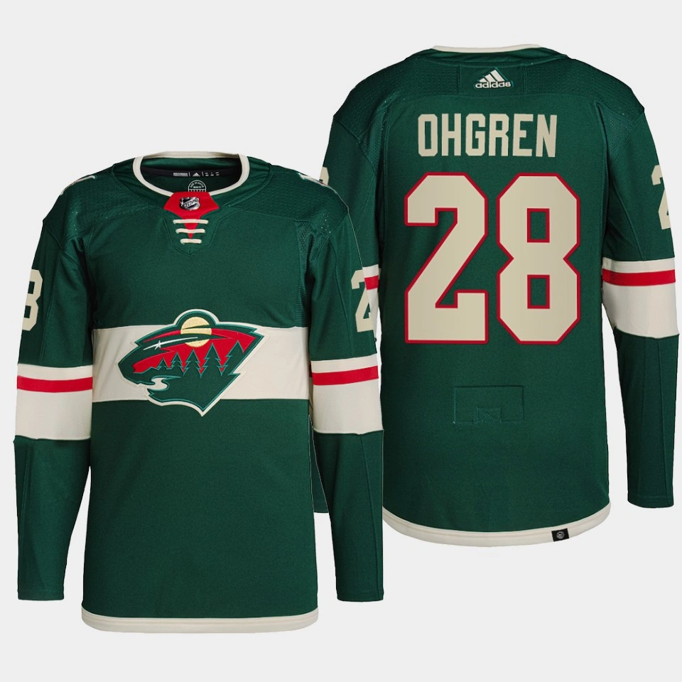 Liam Ohgren Minnesota Wild 2022 NHL Draft Green Jersey Authentic Primegreen Home Liam Ohgren Minnesota Wild 2022 NHL Draft Green Jersey Authentic Primegreen Home