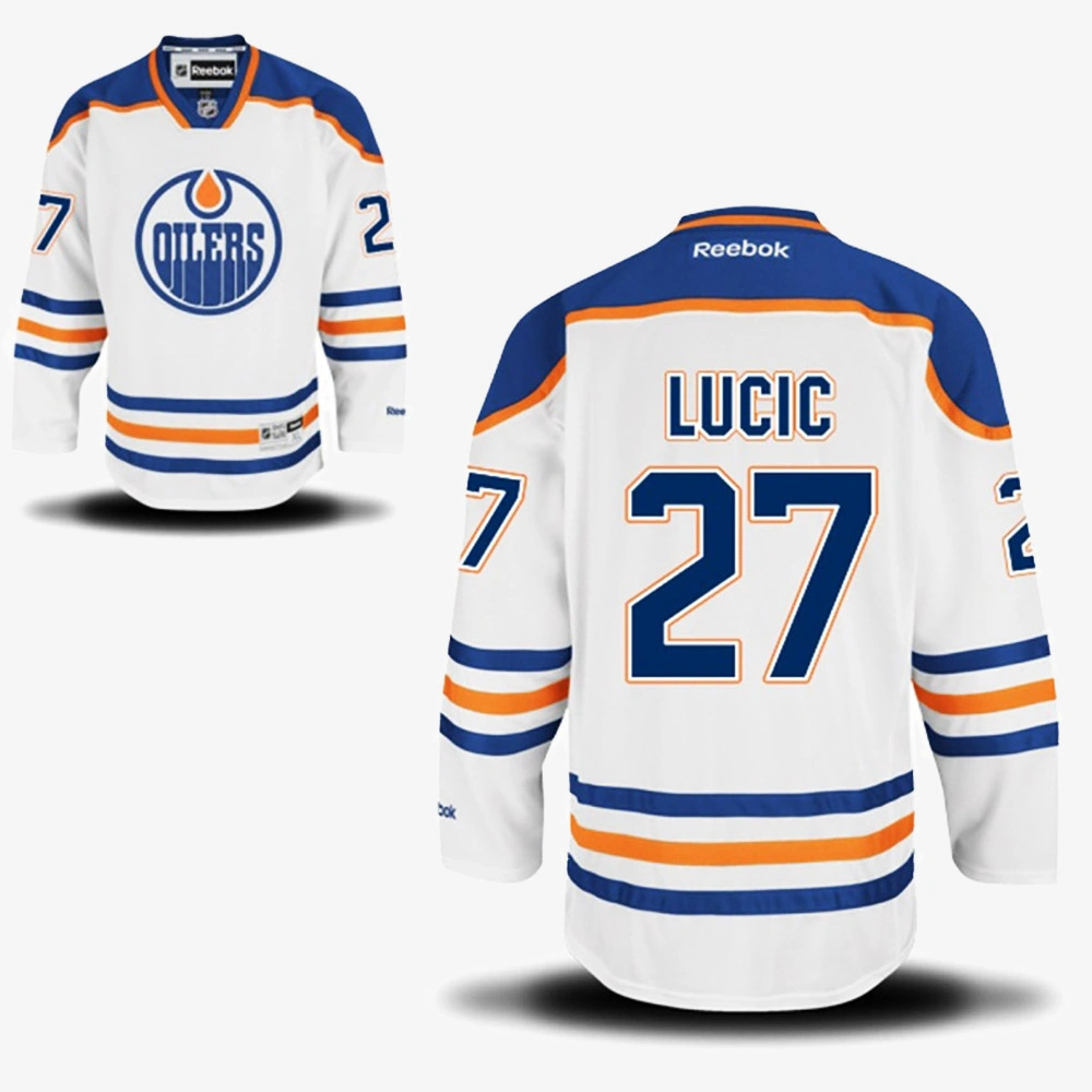 Milan Lucic Edmonton Oilers White Away Jersey