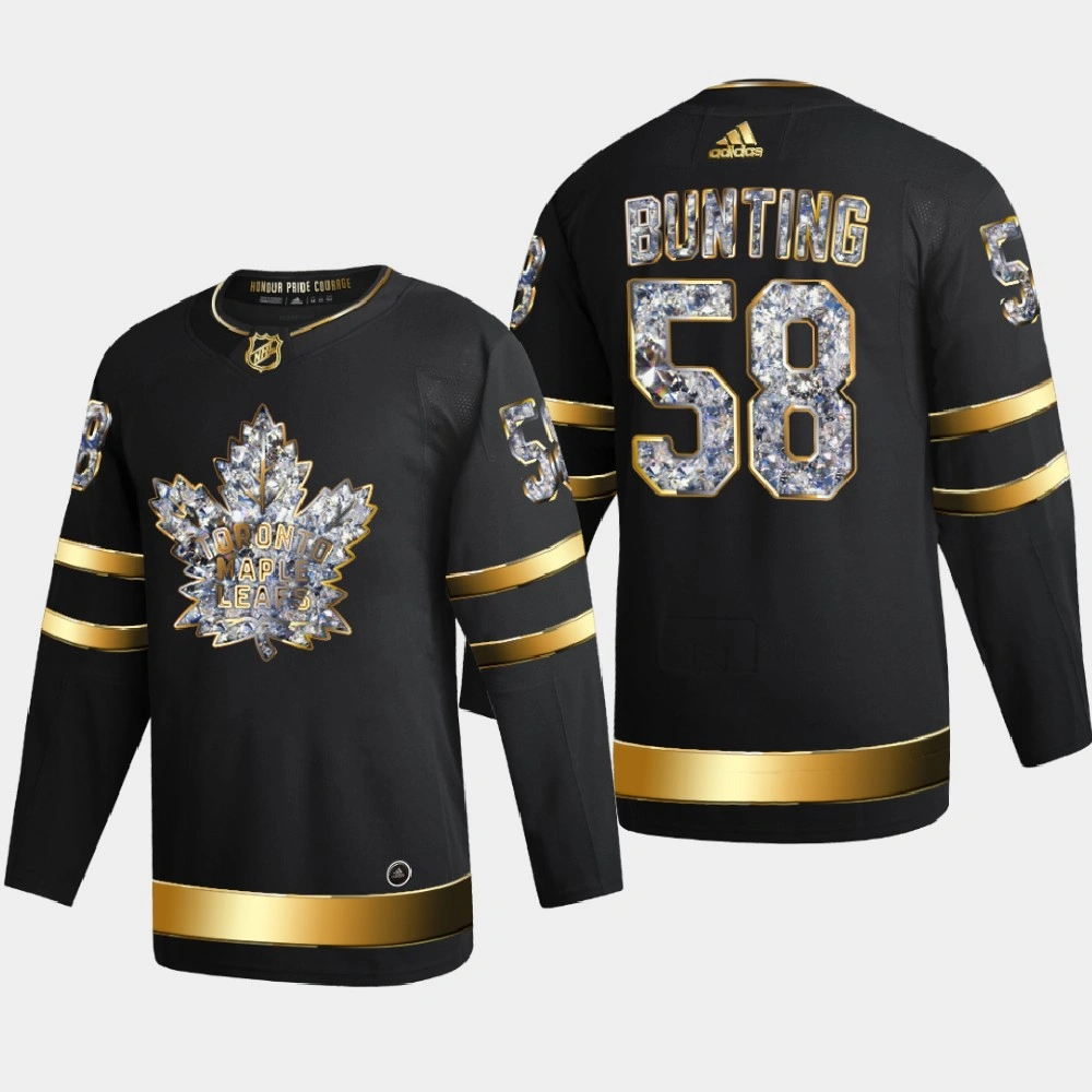 Youth Michael Bunting Toronto Maple Leafs 2022 Stanley Cup Playoffs Black Diamond Edition Jersey Authentic