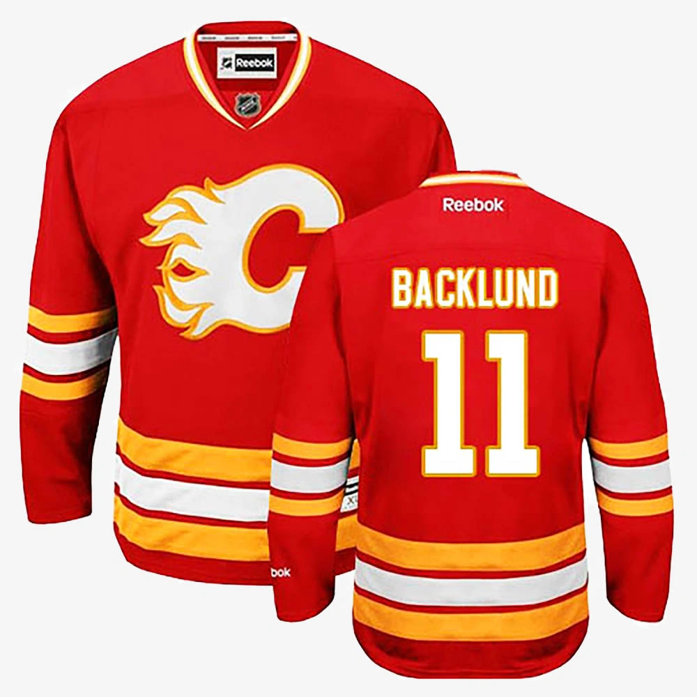 Youth Mikael Backlund Calgary Flames Red Alternate Jersey