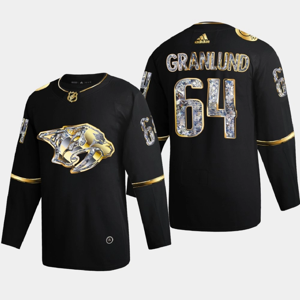 Women's Mikael Granlund Nashville Predators 2022 Stanley Cup Playoffs Black Diamond Edition Jersey Authentic