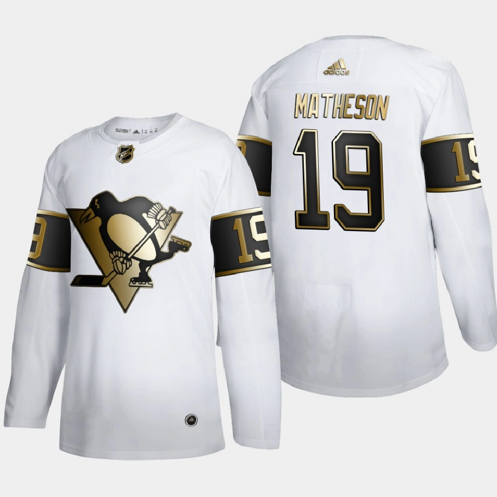 Pittsburgh Penguins Mike Matheson #19 Authentic Player Golden Edition White Jersey - Men's