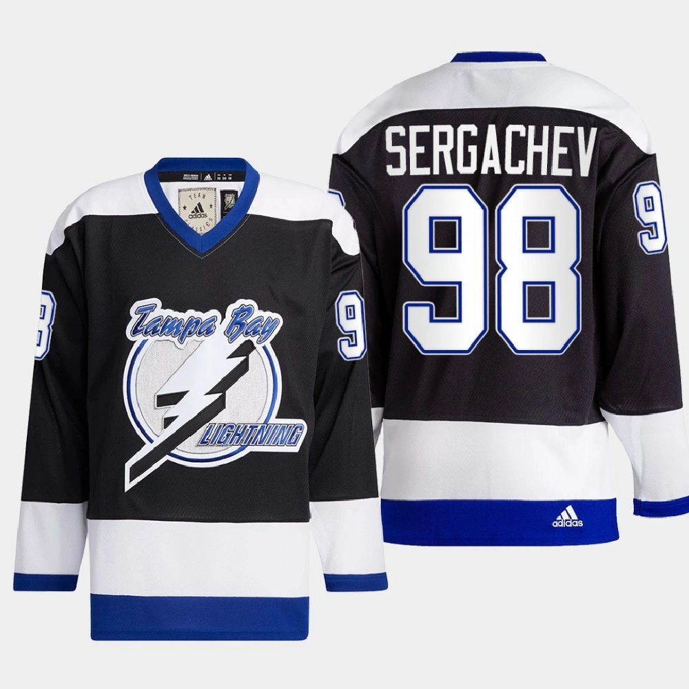 Women's Tampa Bay Lightning Mikhail Sergachev #98 Team Classics Black Jersey Heritage
