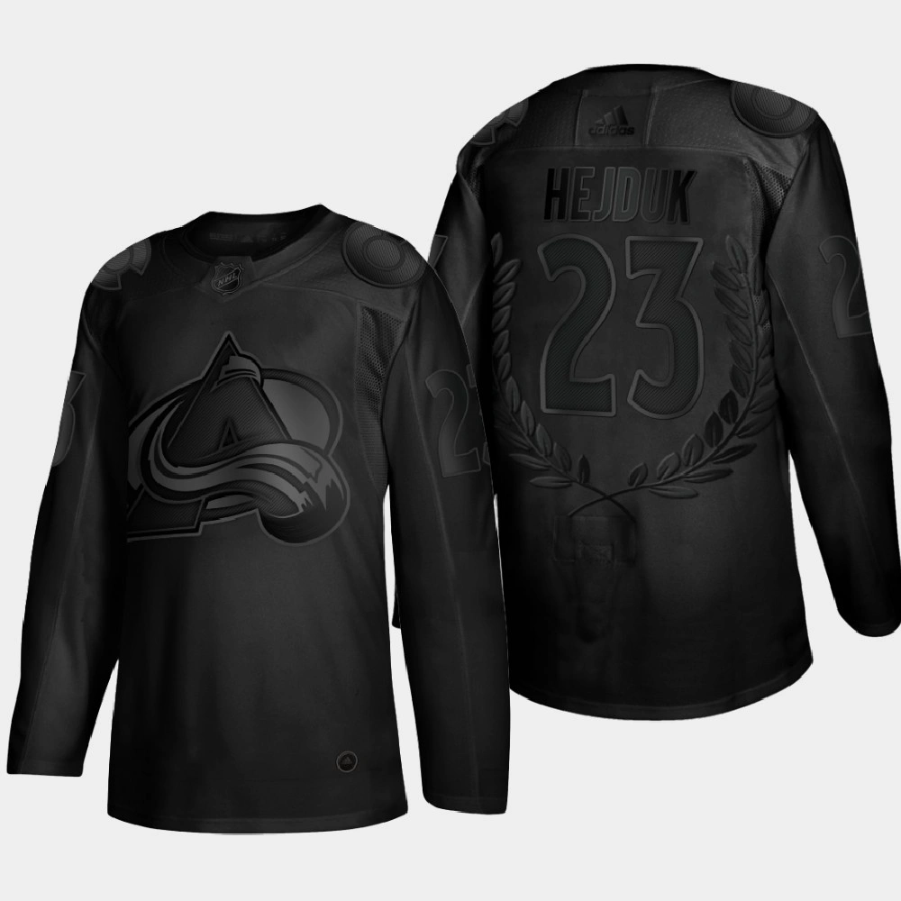 Women's Colorado Avalanche Milan Hejduk #23 Retired Number Black Award Jersey Women's Colorado Avalanche Milan Hejduk #23 Retired Number Black Award Jersey