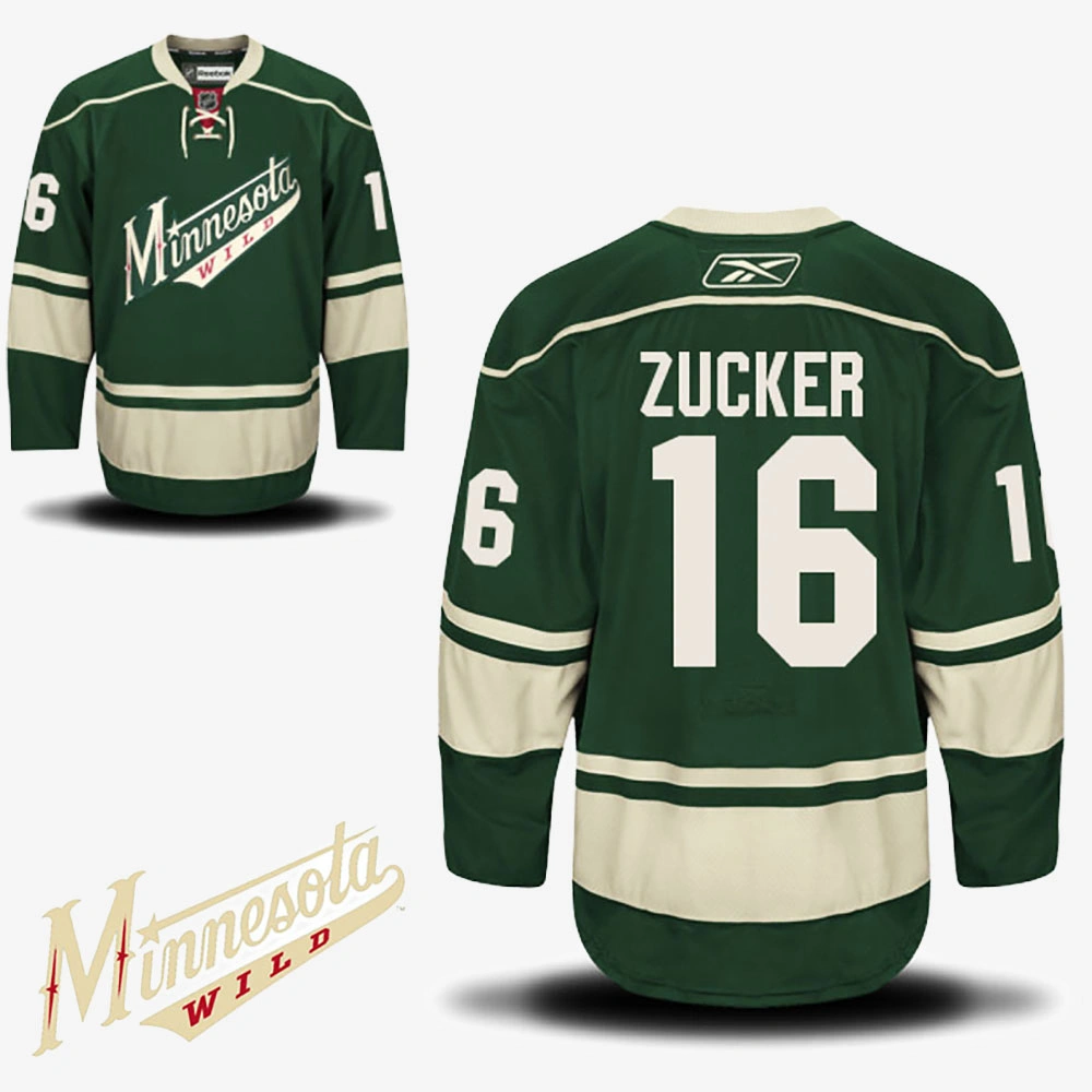 Jason Zucker Minnesota Wild Green EDGE Alternate Jersey
