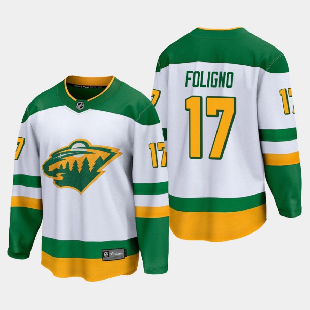 Men's Minnesota Wild Marcus Foligno #17 Special Edition 2021 White Jersey