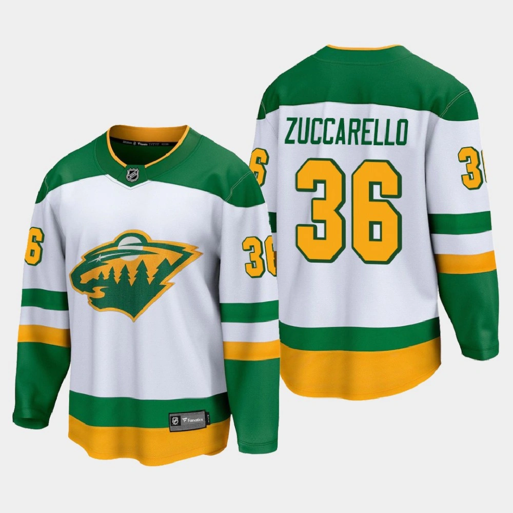 Youth Minnesota Wild Mats Zuccarello #36 Special Edition 2021 White Jersey Youth Minnesota Wild Mats Zuccarello #36 Special Edition 2021 White Jersey